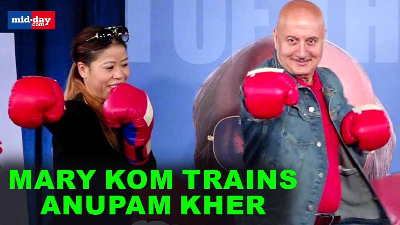Shiv Shastri Balboa: Boxer Mary Kom trains Anupam Kher